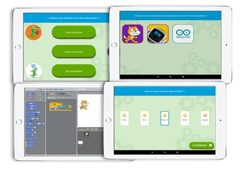 Activités sur tablette